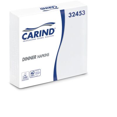 Carind tovaglioli biancihi 33x33 2 veli 50pz  (40CF)