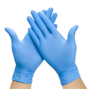 Ajsia Guanti Nitrile blu monouso